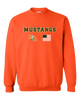 East Lincoln Mustangs Team Colors Flag Men's Sweatshirt
