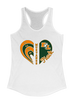 East Lincoln Mustangs Heart Track Women's Tank Top
