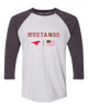 Abraham Lincoln Mustangs Pink Camo Flag Women's Baseball T-Shirt