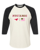 Abraham Lincoln Mustangs Pink Camo Flag Women's Baseball T-Shirt