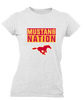 Abraham Lincoln Mustangs Nation #1 Women's Premium SS T-Shirt
