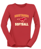 Abraham Lincoln Mustangs Softball #1 Women's Premium LS T-Shirt