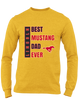 Abraham Lincoln Mustangs Best Mustang Dad Men's LS T-Shirt