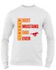 Abraham Lincoln Mustangs Best Mustang Dad Men's Premium LS T-Shirt
