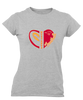 Abraham Lincoln Mustangs Heart Football Women's Premium SS T-Shirt