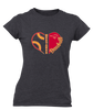 Abraham Lincoln Mustangs Heart Baseball Women's Premium SS T-Shirt