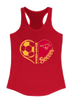 Abraham Lincoln Mustangs Heart Soccer Women's Tank Top
