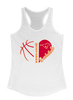 Abraham Lincoln Mustangs Heart Basketball Women's Tank Top