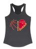 Abraham Lincoln Mustangs Heart Basketball Women's Tank Top