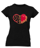 Abraham Lincoln Mustangs Heart Volleyball Women's SS T-Shirt