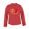 Abraham Lincoln Mustangs Heart Track Women's Sweatshirt