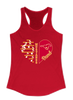 Abraham Lincoln Mustangs Heart Band Women's Tank Top