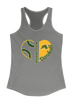 Baton Rouge Bulldogs Heart Baseball Women's Tank Top