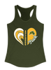 Baton Rouge Bulldogs Heart Track Women's Tank Top