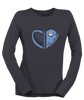 Stone Bridge Bulldogs Heart Football Women's LS T-Shirt