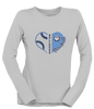 Stone Bridge Bulldogs Heart Baseball Women's LS T-Shirt