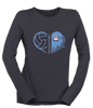 Stone Bridge Bulldogs Heart Volleyball Women's Premium LS T-Shirt