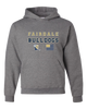 Fairdale Bulldogs Block F Spirit Flag Men's Premium Hoodie