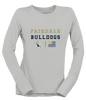 Fairdale Bulldogs Block F Spirit Flag Women's Premium LS T-Shirt