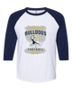 Fairdale Bulldogs Block F Football #6 Women's Baseball T-Shirt