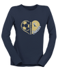 Fairdale Bulldogs Block F Heart Soccer Women's Premium LS T-Shirt