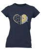 Fairdale Bulldogs Block F Heart Volleyball Women's Premium SS T-Shirt