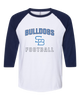 Stone Bridge Bulldogs SB Football #1 Women's Baseball T-Shirt