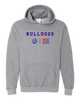 Freeport Bulldogs Team Colors Flag Men's Hoodie