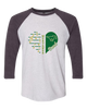 Redmond Mustangs Heart Band Women's Baseball T-Shirt
