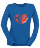 Freeport Bulldogs Anchor Heart Soccer Women's LS T-Shirt