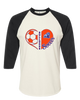Freeport Bulldogs Anchor Heart Soccer Women's Baseball T-Shirt