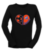 Freeport Bulldogs Anchor Heart Soccer Women's Premium LS T-Shirt