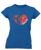 Freeport Bulldogs Anchor Heart Soccer Women's Premium SS T-Shirt