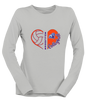 Freeport Bulldogs Anchor Heart Volleyball Women's Premium LS T-Shirt