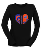 Freeport Bulldogs Anchor Heart Track Women's Premium LS T-Shirt