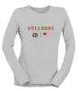 King's Fork Bulldogs Pink Camo Flag Women's LS T-Shirt