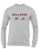 King's Fork Bulldogs Team Colors Flag Men's LS T-Shirt