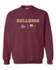 King's Fork Bulldogs Team Colors Flag Men's Sweatshirt