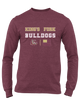 King's Fork Bulldogs Spirit Flag Men's LS T-Shirt