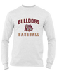 King's Fork Bulldogs Baseball #1 Men's LS T-Shirt