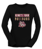 King's Fork Bulldogs Mascot #9 Women's LS T-Shirt