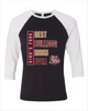 King's Fork Bulldogs Best Bulldog Mom Women's Baseball T-Shirt