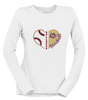 King's Fork Bulldogs Heart Baseball Women's Premium LS T-Shirt