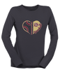 King's Fork Bulldogs Heart Baseball Women's Premium LS T-Shirt