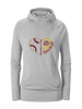 King's Fork Bulldogs Heart Baseball Women's Hoodie