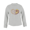 King's Fork Bulldogs Heart Volleyball Women's Sweatshirt