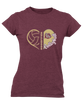 King's Fork Bulldogs Heart Volleyball Women's SS T-Shirt