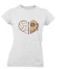 King's Fork Bulldogs Heart Volleyball Women's Premium SS T-Shirt