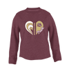 King's Fork Bulldogs Heart Track Women's Sweatshirt