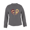 King's Fork Bulldogs Heart Track Women's Sweatshirt